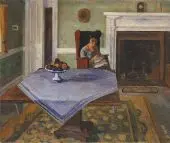 Farm Interior c1924 By Samuel Halpert