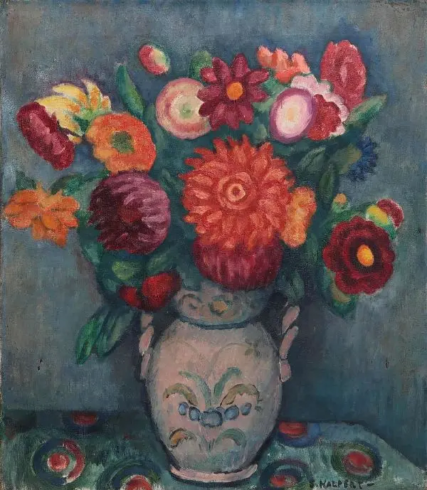 Floral Still Life By Samuel Halpert