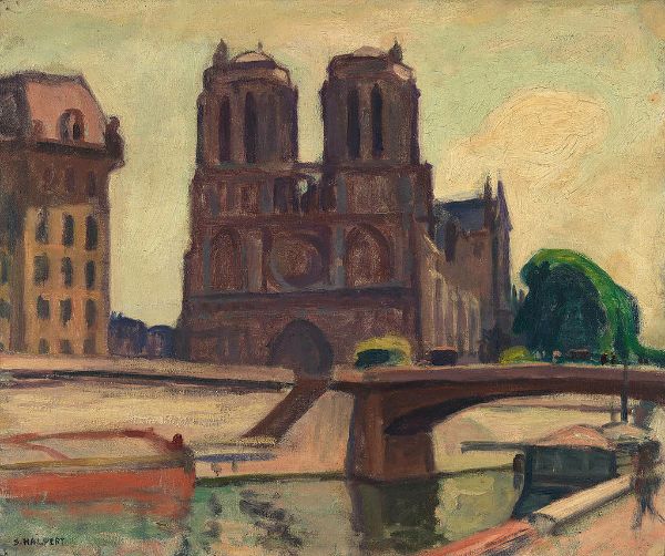 Notre Dame Paris by Samuel Halpert | Oil Painting Reproduction