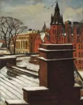 The Church By Samuel Halpert