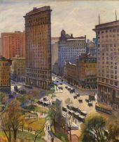The Flatiron Building 1919 By Samuel Halpert