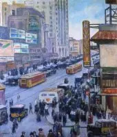 Times Square By Samuel Halpert