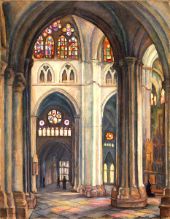Toledo Cathedral 1916 By Samuel Halpert