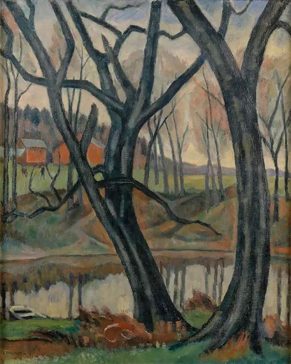 Trees 1917 by Samuel Halpert | Oil Painting Reproduction