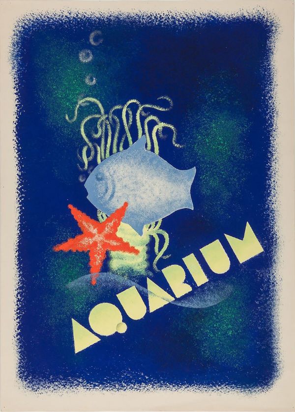 Aquarium c1934 by Friedl Dicker-Brandeis | Oil Painting Reproduction