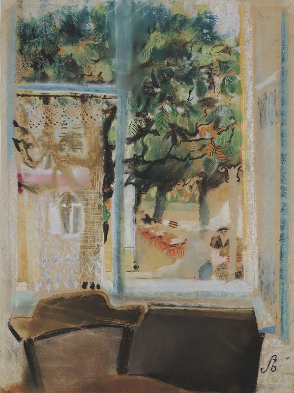 View from the Window in Frantiskovy Lazne 1936 | Oil Painting Reproduction