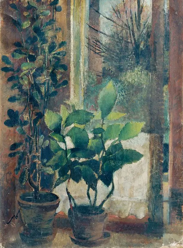 Window with Flowers By Friedl Dicker-Brandeis
