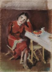Woman at the Table By Friedl Dicker-Brandeis