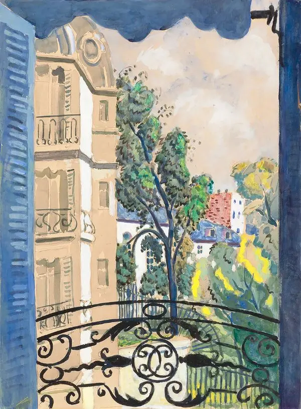 View from Balcony By Frederic Clay Bartlett