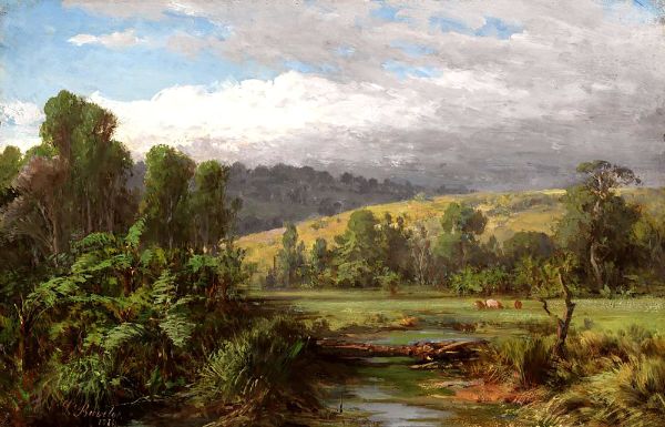 At Dandenong 1870 by Louis Buvelot | Oil Painting Reproduction