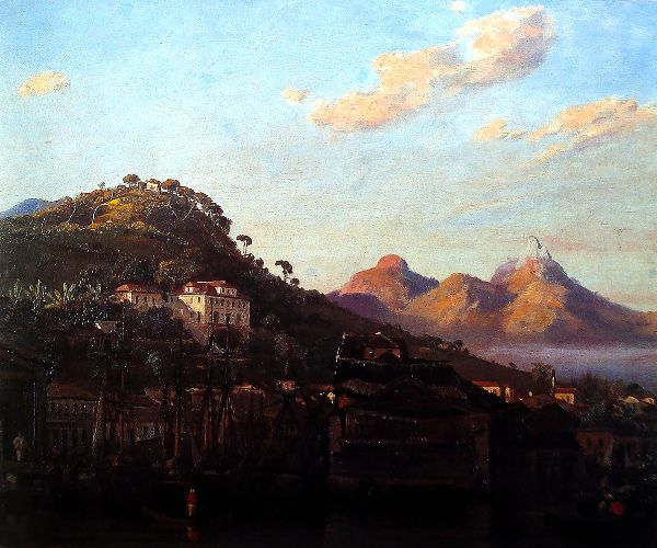 A View of Gamboa Rio de Janeiro 1852 | Oil Painting Reproduction