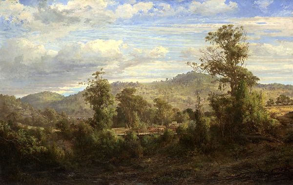 Between Tallarook and Yea 1880 | Oil Painting Reproduction