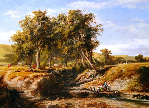 Bush Creek Coleraine by Louis Buvelot | Oil Painting Reproduction