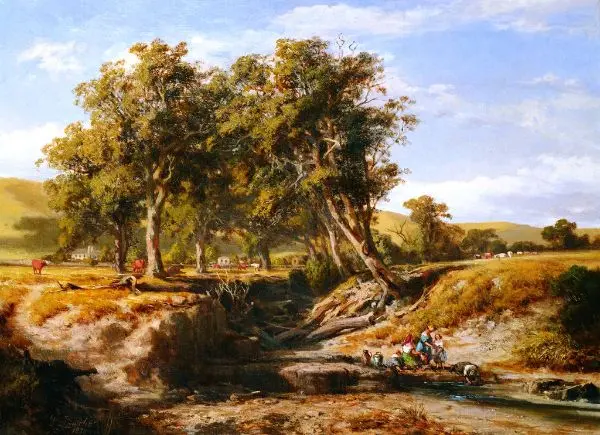 Bush Creek Coleraine By Louis Buvelot