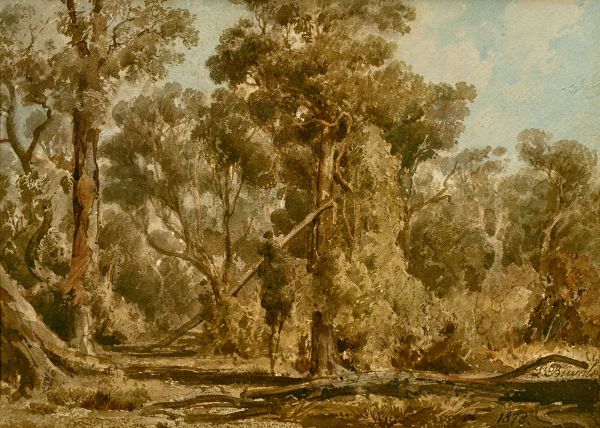Landscape with Gum Trees 1878 by Louis Buvelot | Oil Painting Reproduction