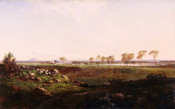 Mount Fyans Woolshed 1869 by Louis Buvelot | Oil Painting Reproduction