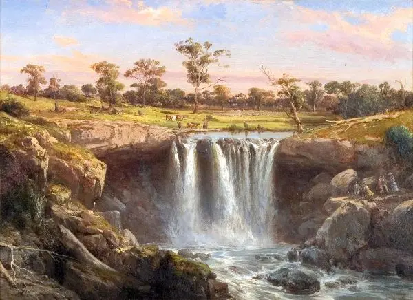 One of the Falls of the Wannon 1872 By Louis Buvelot