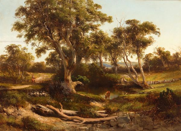 Sheep Wash in the Western District | Oil Painting Reproduction