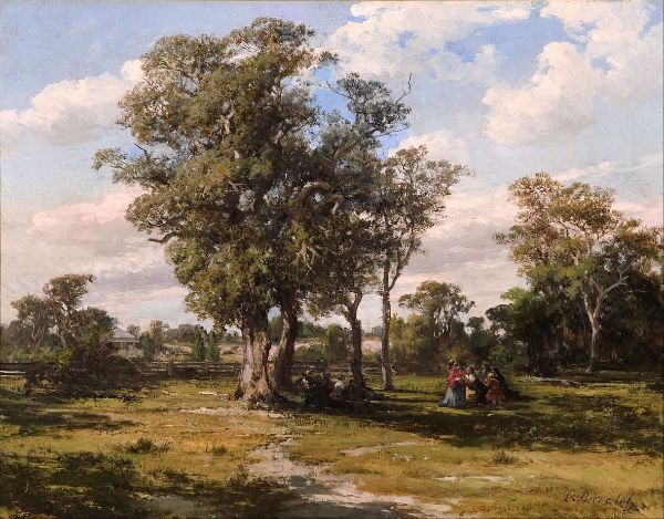 St Kilda Park 1880 by Louis Buvelot | Oil Painting Reproduction