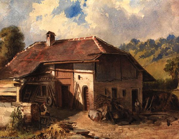 The Homestead 1884 by Louis Buvelot | Oil Painting Reproduction