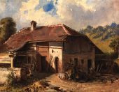 The Homestead 1884 By Louis Buvelot