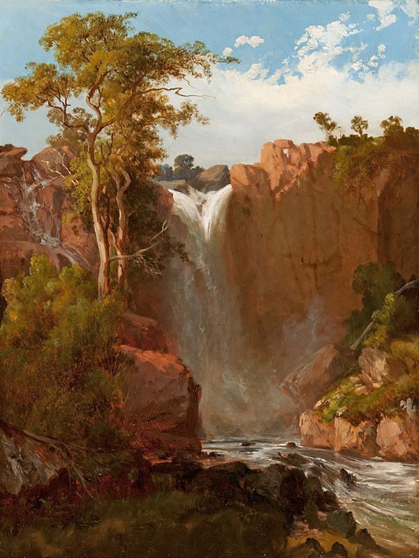 Upper Falls on the Wannon by Louis Buvelot | Oil Painting Reproduction