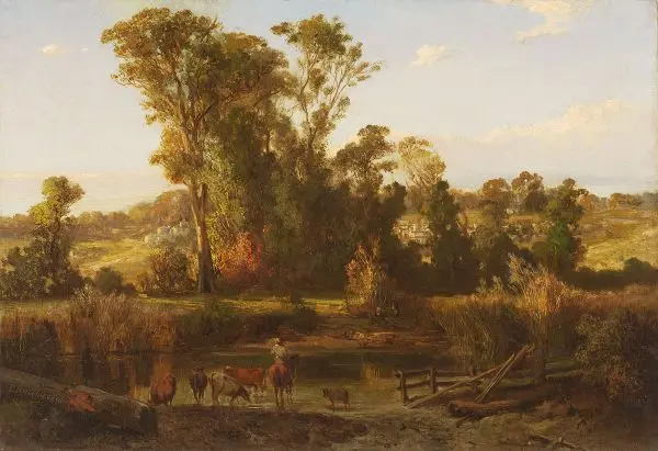 View near Heidelberg By Louis Buvelot