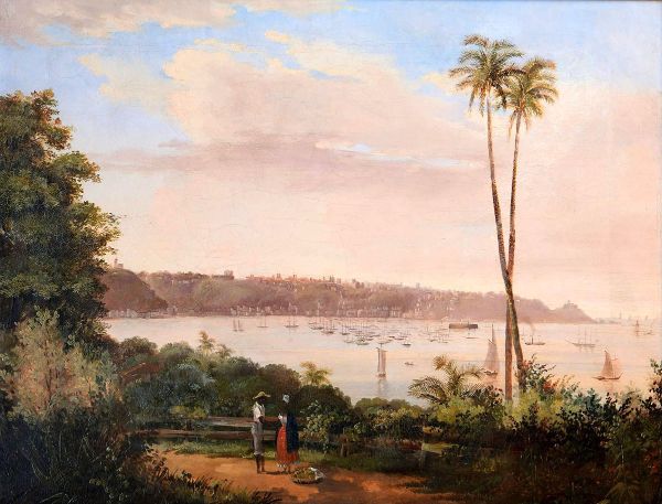 View of Bahia taken on the way to Monte Serrat 1839 | Oil Painting Reproduction