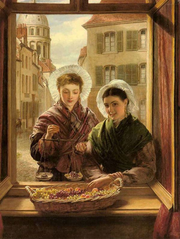 At my Window Boulogne by William Powell Frith | Oil Painting Reproduction