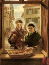 At my Window Boulogne By William Powell Frith
