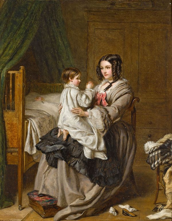 Bedtime 1858 by William Powell Frith | Oil Painting Reproduction