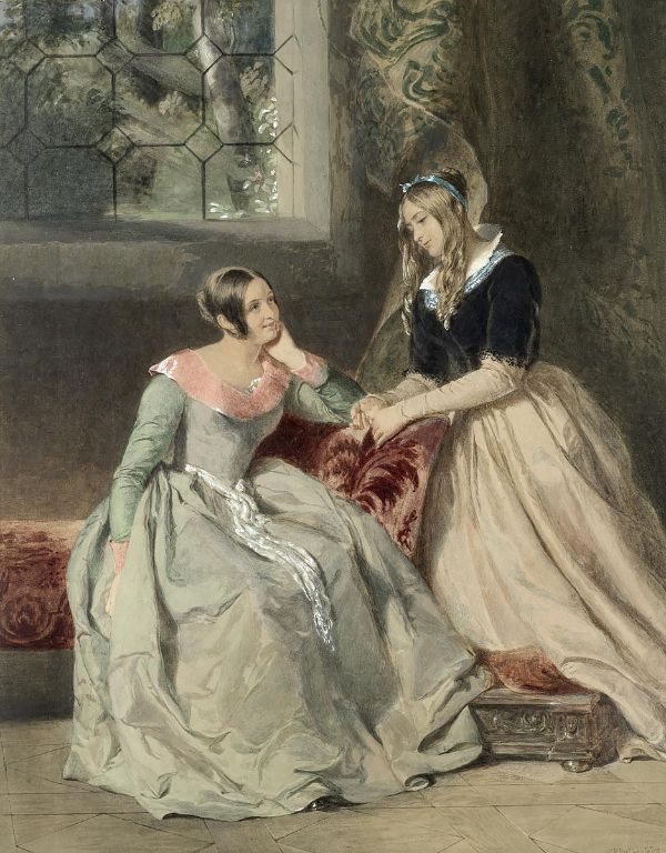 Confidantes by William Powell Frith | Oil Painting Reproduction