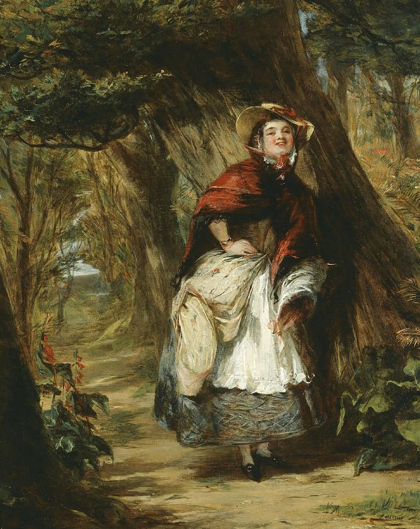 Dolly Varden c1842 by William Powell Frith | Oil Painting Reproduction