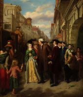 Dr Johnson's Tardy Gallantry By William Powell Frith
