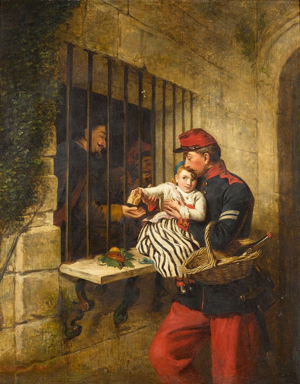 Interior of Marseilles Prison a Scene from Little Dorrit 1859 | Oil Painting Reproduction