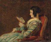 Isabelle Frith Reading 1845 By William Powell Frith