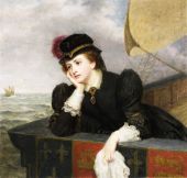 Mary Queen of Scots Bidding Farewell to France By William Powell Frith