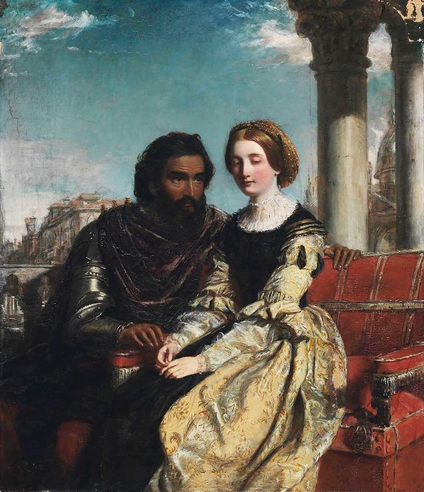 Othello and Desdomona 1856 | Oil Painting Reproduction