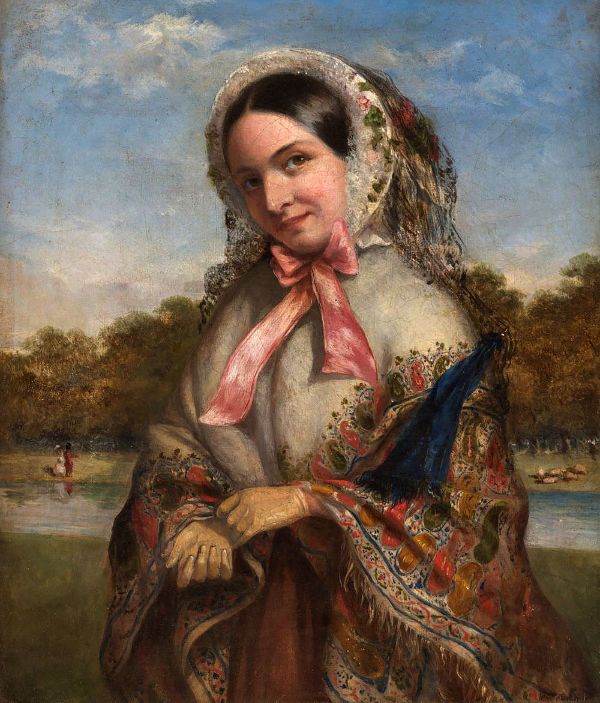 Portrait of a Lady by William Powell Frith | Oil Painting Reproduction