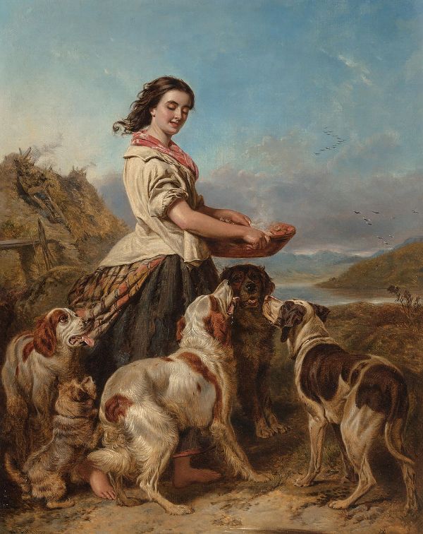 The Gamekeeper's Daughter 1860 | Oil Painting Reproduction