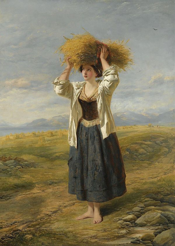 The Little Gleaner c1850 | Oil Painting Reproduction