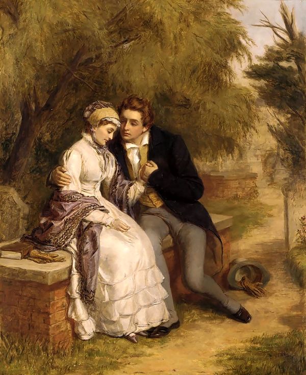 The Lover's Seat 1877 by William Powell Frith | Oil Painting Reproduction