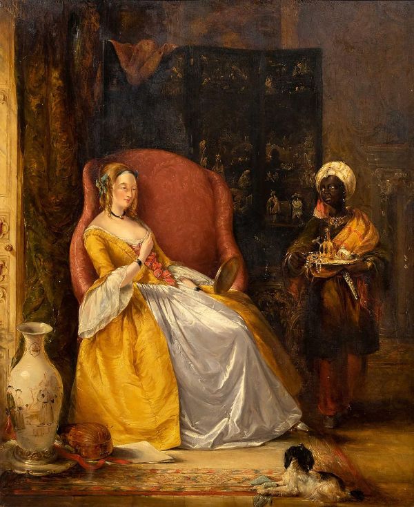 The Miniature by William Powell Frith | Oil Painting Reproduction