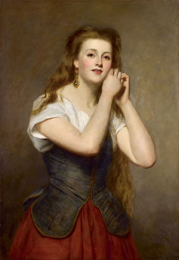 The New Earrings 1875 by William Powell Frith | Oil Painting Reproduction