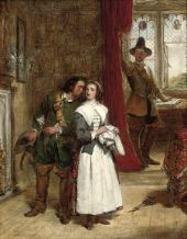 The Puritan's Daughter 1853 By William Powell Frith