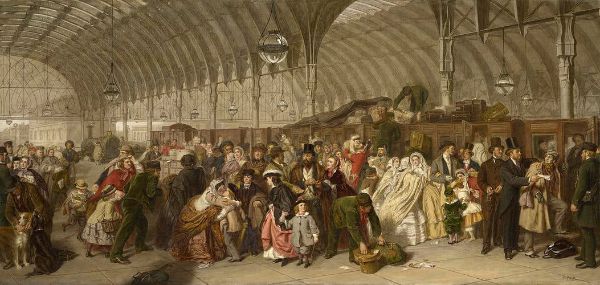 The Railway Station c1862 | Oil Painting Reproduction