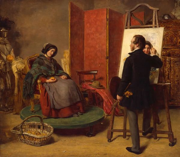 The Sleeping Model by William Powell Frith | Oil Painting Reproduction
