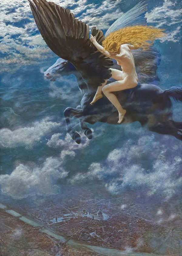 Dream Idyll c1902 by Edward Robert Hughes | Oil Painting Reproduction
