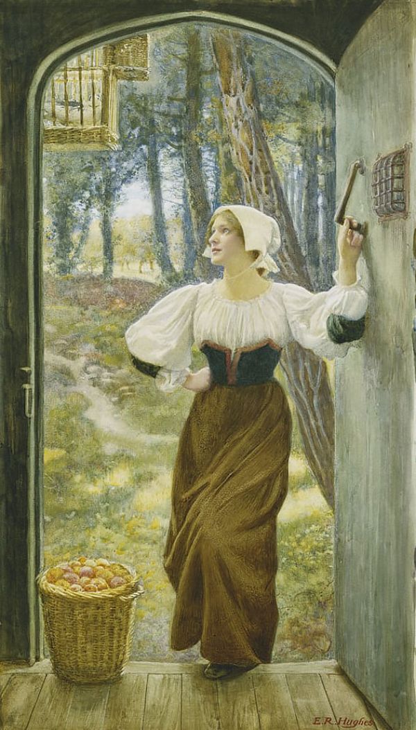 Tithe in Kind by Edward Robert Hughes | Oil Painting Reproduction