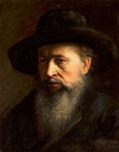 Portrait of a Rabbi By Maurycy Gottlieb